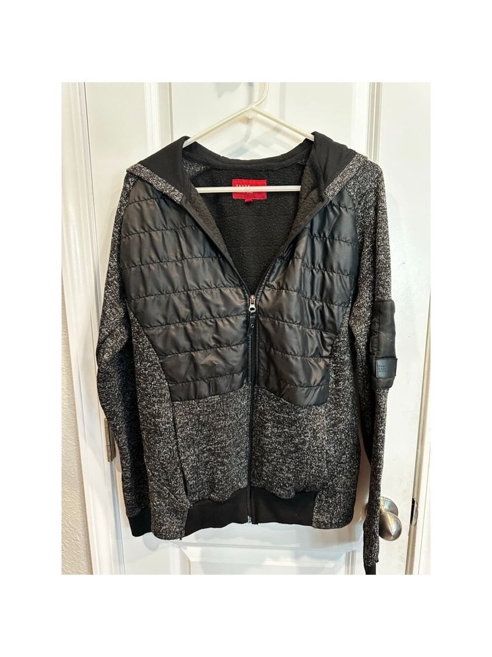 Truth Substance Common Sense Zip Up Sweater/Jacket XL Black Gray